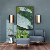 Verdant Tapestry: Ein Naher Blick auf üppige Blätt Fotodruck