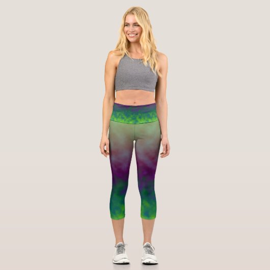 Verdant Veil Capri Leggings (Vorderseite)