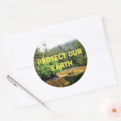 "Verdant Views"-Sticker Runder Aufkleber (Umschlag)