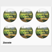 "Verdant Views"-Sticker Runder Aufkleber (Blatt)