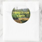 "Verdant Views"-Sticker Runder Aufkleber (Tasche)