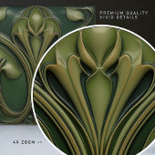 Verdant Vines: Jugendstil-Revival Fliese
