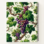 Verdant Vineyard Bliss: Ein Tapestry von Grapevine Notizblock (Rückseite)