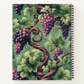 Verdant Vineyard Bliss: Ein Tapestry von Grapevine Notizblock (Rückseite)