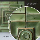 Verdant Visions Geometrische Keramik Tile Fliese