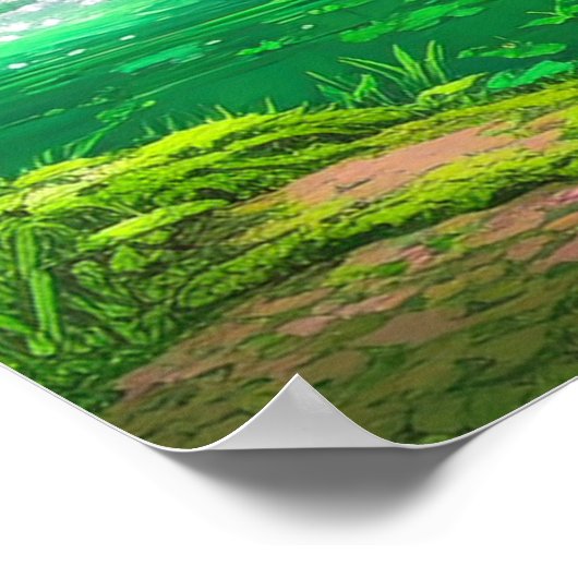 Verdant Wetlands Poster (Ecke)