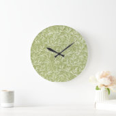 Verdant Whimsy Floral Wall Clock Große Wanduhr (Zuhause)