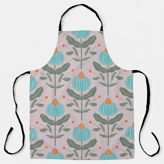 Verdant Whimsy Pink Schürze (Vorderseite)