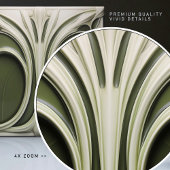 Verdant Whisper Art Nouveau Keramik Tile Fliese
