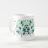 Verdant Whispers Chickadee Kaffeetasse (Vorderseite Links)