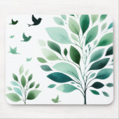 Verdant Whispers Chickadee Mousepad (Vorne)