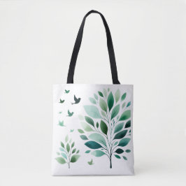 Verdant Whispers Chickadee Tasche