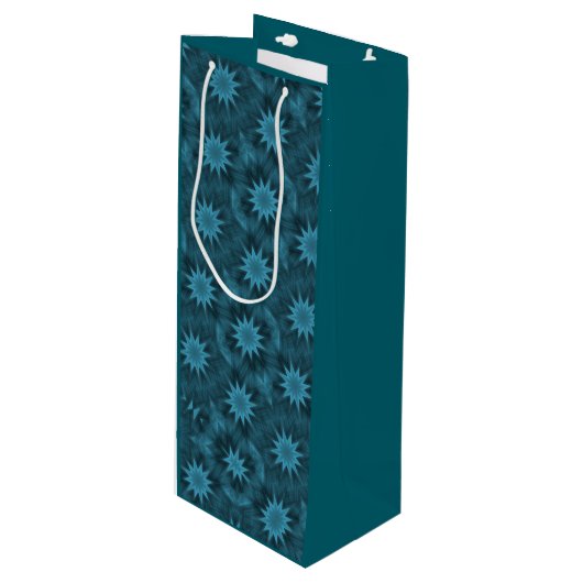 Verdante Serenity. Geschenktüte Für Weinflaschen (Vorderseite Schrägansicht)