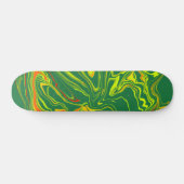 Verde con amarillo skateboard (Horizontal)