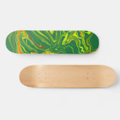 Verde con amarillo skateboard (Horizontal)