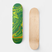 Verde con amarillo skateboard (Vorderseite)