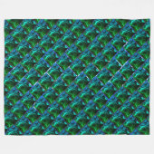 Verde esmeralda e curvas, sob grade niquelada? fleecedecke (Vorderseite (Horizontal))