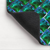 Verde esmeralda e curvas, sob grade niquelada? mousepad (Ecke)