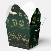 verde lindo para cumple con flores geschenkschachtel (Geöffnet)