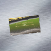 verde pistacho con purpurina magnetische visitenkarte (Beispiel)