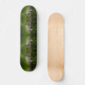 Verde Pistacho remolino Skateboard (Vorderseite)