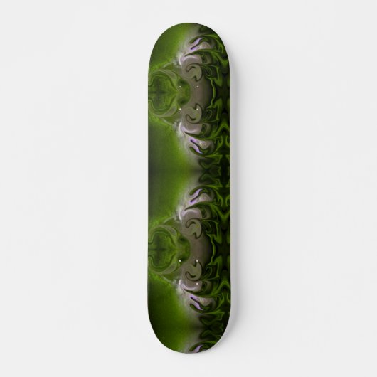 Verde Pistacho remolino Skateboard (Vorne)