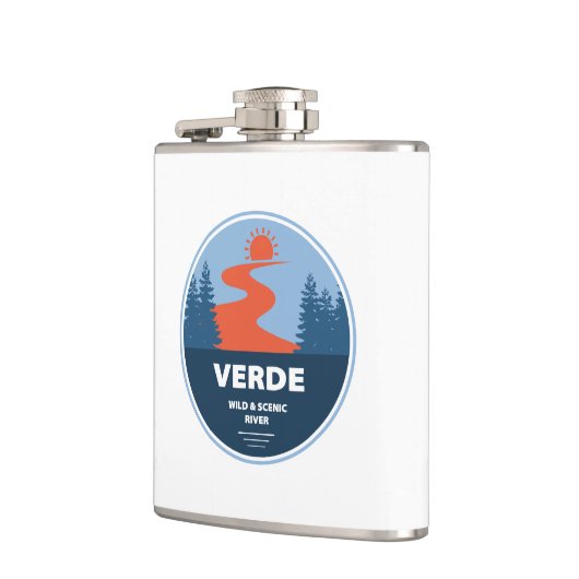 Verde Wild und Landschaftlicher Fluss Arizona Flachmann (Links)