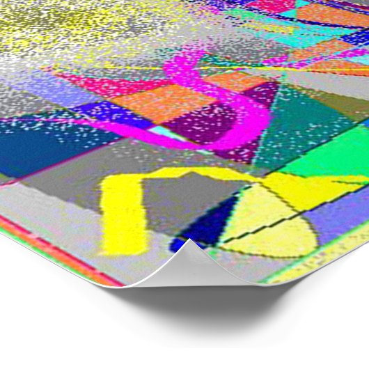 Verdeckt durch Farben - magisches Auge Poster (Ecke)