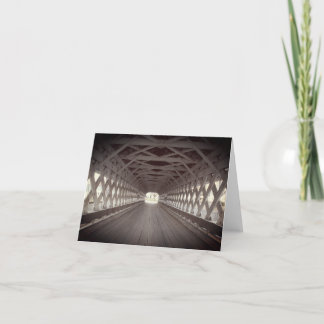 Verdeckte Brücke - Geometriekarte Dankeskarte