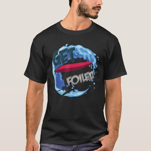 Verdeckte eFoil Foilboard Hydrofolie Surffolien T-Shirt (Vorderseite)