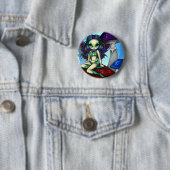 "Verdeckte Fee auf den Pilzen" Knopf Button (Beispiel)