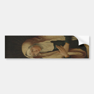 Verdeckte Jungfrau Mary (von Lucas van Leyden) Autoaufkleber