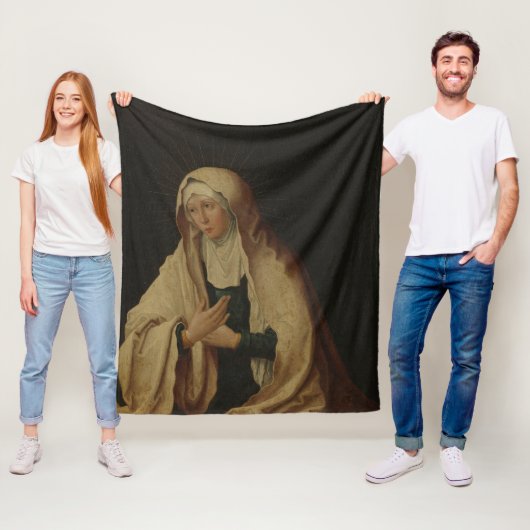 Verdeckte Jungfrau Mary (von Lucas van Leyden) Fleecedecke (Beispiel)