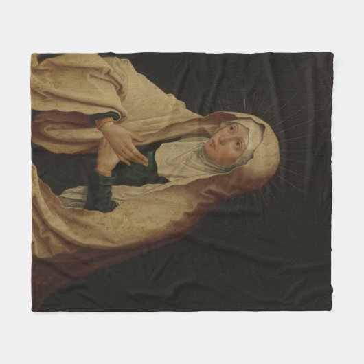 Verdeckte Jungfrau Mary (von Lucas van Leyden) Fleecedecke (Vorderseite (Horizontal))