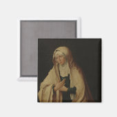 Verdeckte Jungfrau Mary (von Lucas van Leyden) Magnet (Vorderseite/Rückseite)
