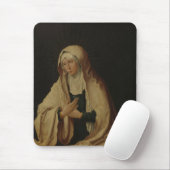 Verdeckte Jungfrau Mary (von Lucas van Leyden) Mousepad (Mit Mouse)