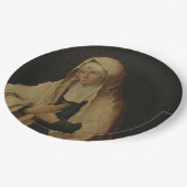 Verdeckte Jungfrau Mary (von Lucas van Leyden) Pappteller (Schrägansicht)