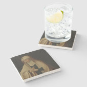 Verdeckte Jungfrau Mary (von Lucas van Leyden) Steinuntersetzer (Seitenansicht)