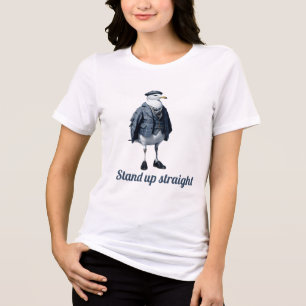 verdeckte, schottische Möwe - aufrecht stehen Tri-Blend Shirt