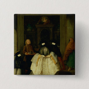 Verdeckte Zahlen in einem venezianischen Café Button