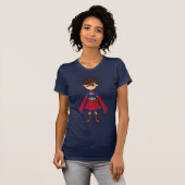 Verdeckter Superhero-Mädchen-T - Shirt (Vorne ganz)