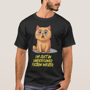 Verdeckter Weißer Lügen Schriftsteller für lustige T-Shirt