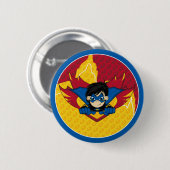 Verdecktes Superhero-Abzeichen Button (Vorne & Hinten)