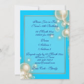 Verdecktes Thema der Maskerade Geburtstag Einladung (Rückseite)