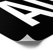 Verdecktes, verantwortungsbewusstes Zitat für Erwa Poster (Ecke)