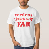 VERDENS BEDSTE WEIT - DÄNISCHE FLAGGEN T-Shirt (Vorderseite)