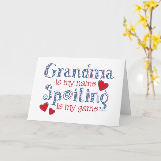 Verderben der Großmutter Karte (Gelbe Blume)