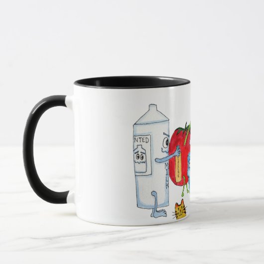 Verderbte Lebensmittel Tasse (Links)