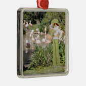 Verdi at the Houston Zoo Silbernes Ornament (Rechts)