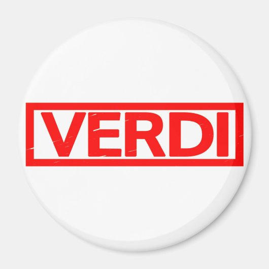 Verdi Briefmarke Magnet (Vorne)